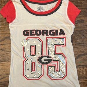 Rivalry Threads Red and White Georgia Bulldogs Tee